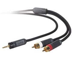 PureAV by Belkin 6' Blue Series Audio Y-Splitter Cable - AV20600-06