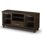 South Shore Adrian Collection TV Stand Matte Brown