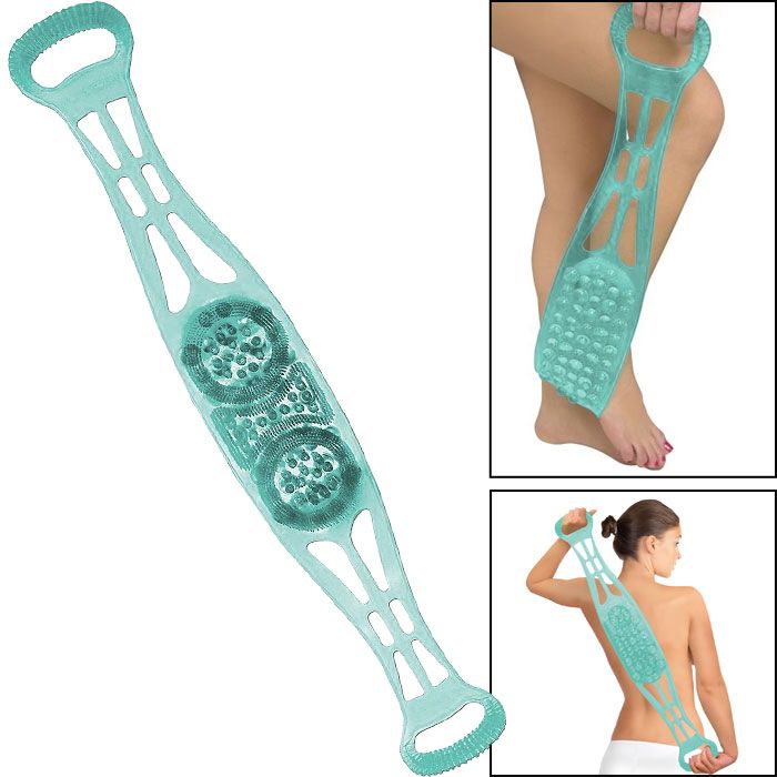 Remedy Dual Sided Back Scrubber - Cleans and Massages