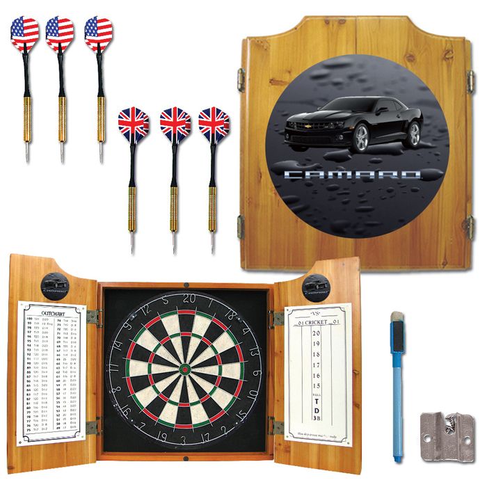 Trademark Black Camaro Dart Cabinet Includes Darts and Board at Sears.com