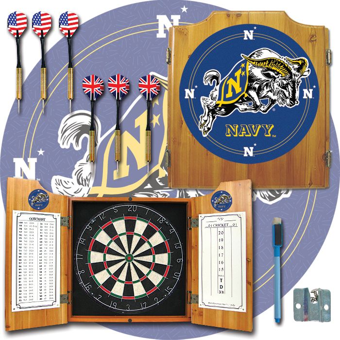 Trademark United States Naval Academy Dart Cabinet w/ Board & Darts at Sears.com