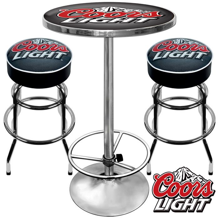Trademark Ultimate Coors Light Gameroom Combo - 2 Bar Stools and Table at Sears.com