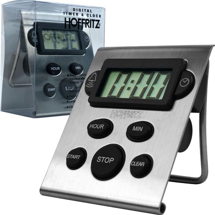Hoffritz Digital Timer & Clock Timer - Stainless Steel at Sears.com