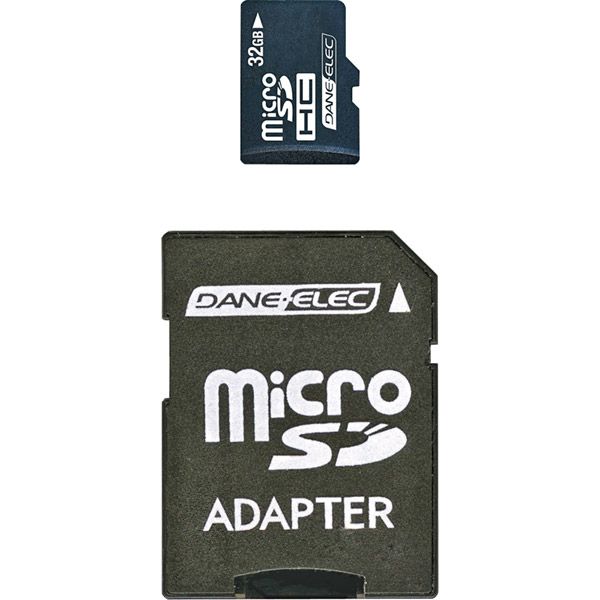 Dane-Elec 32GB microSD Card with SD Adaptor  - DA-2IN1-32G-R