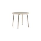 White Dry-Erase Activity Table with Chrome Legs