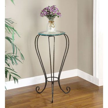 L Powell Garden District "Black with Gold Highlights" Plant Stand