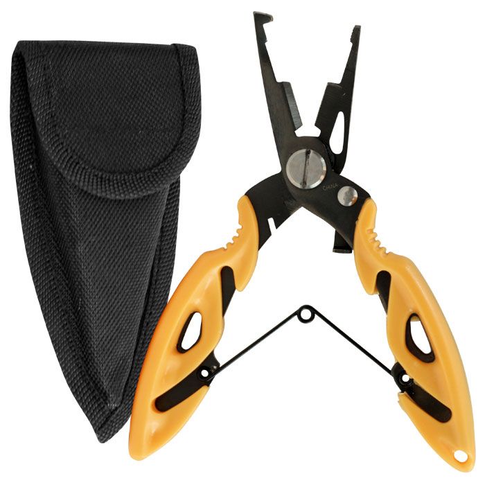Gone Fishing Titanized Fisherman Pliers w/ Braid Cutter