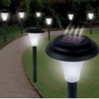 Set of 8 Bright Solar Accent Lights - Cordless