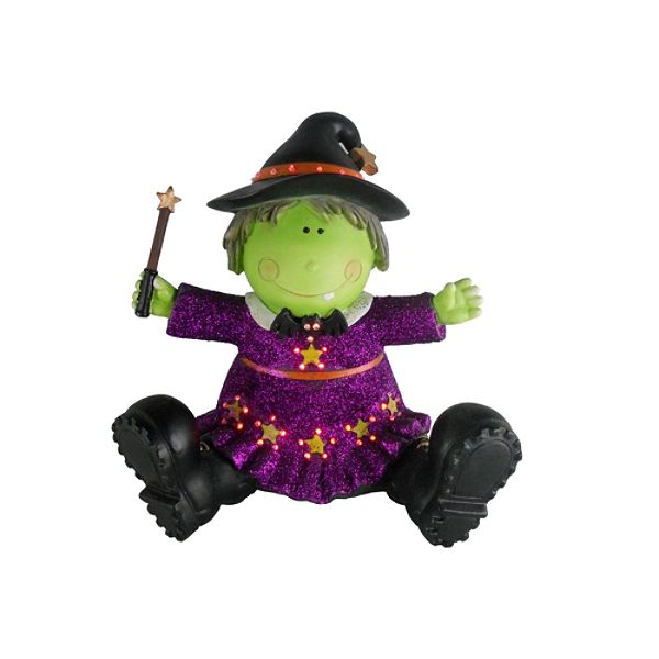 Fiber Optic Halloween Sitter - Witch