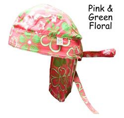 Wrapz Bandana Pink/Green Floral-