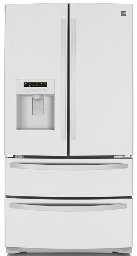 Kenmore 24.7 Cubic Foot French-Door Bottom-Freezer Refrigerator White Energy Star&174;
