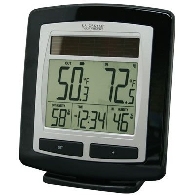 La Crosse Technology WS-6010U-IT Solar Powered Temperature Station with Solar Sensor