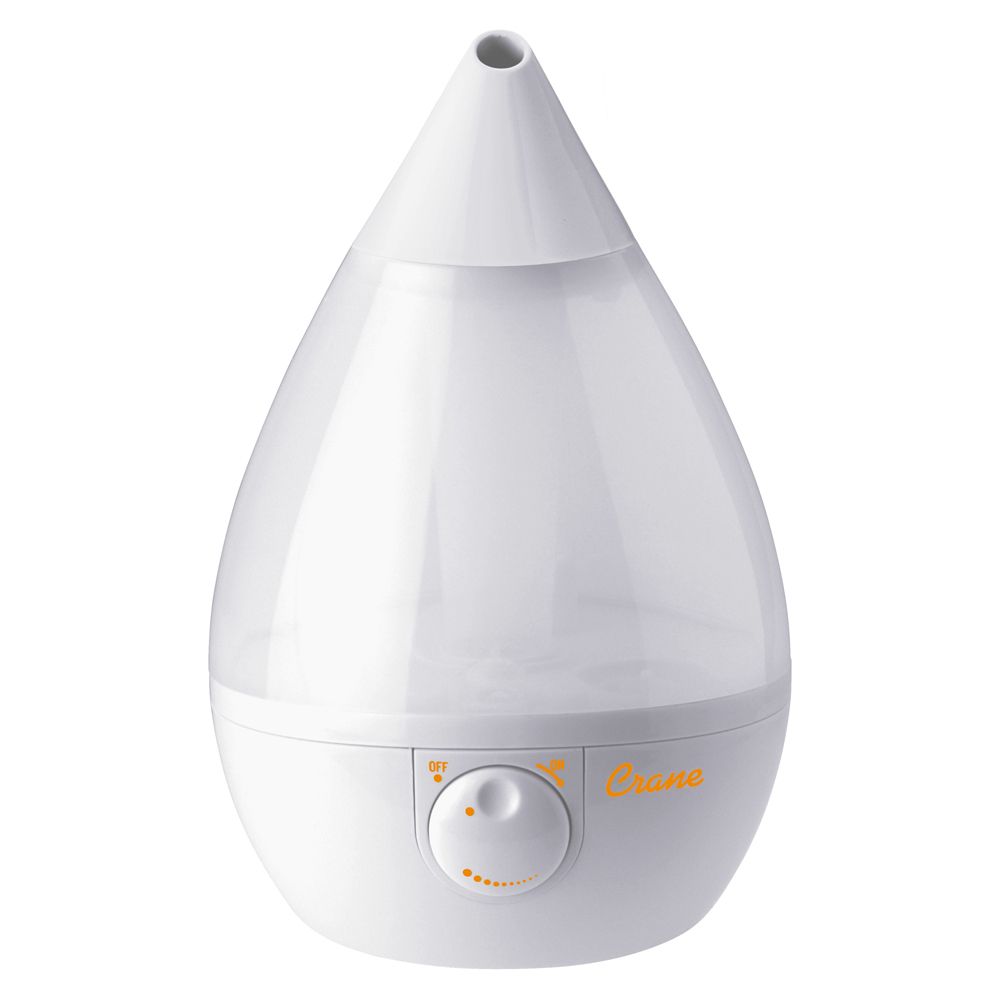 Crane Crane Cool Mist Drop Shape Humidifier - WHITE