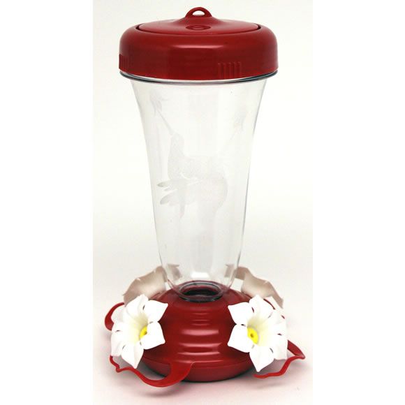 PerkyPet Etched Hummingbird TopFill Hummingbird Feeder