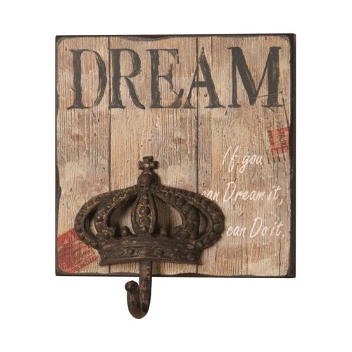 King Imports "Dream" Wall Hook With Crown