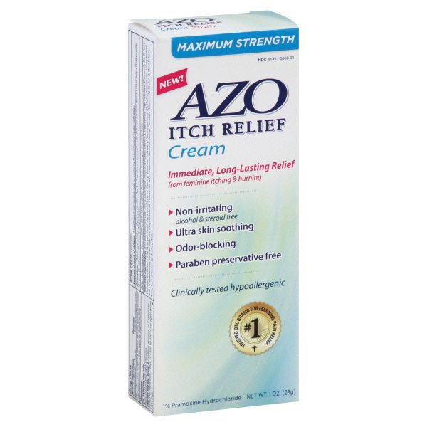 Azo Itch Relief Cream, Maximum Strength 1 oz (28 g) at Kmart.com