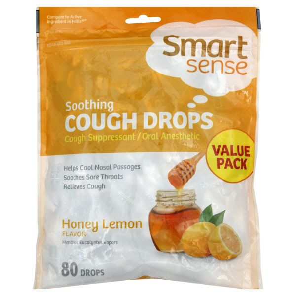 Smart Sense Cough Drops, Soothing, Honey Lemon, Value Pack 80 drops at Kmart.com