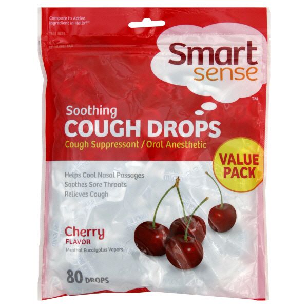 Smart Sense Cough Drops, Soothing, Cherry, Value Pack 80 drops at Kmart.com