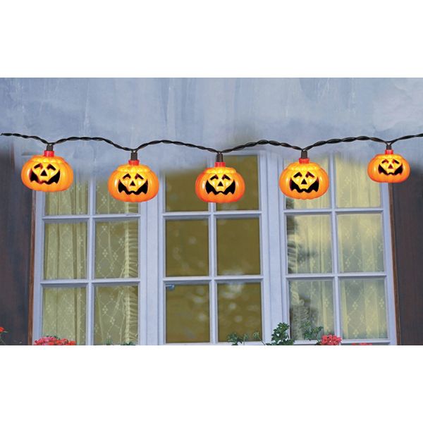Totally Ghoul 10lt Pumpkin Light Set