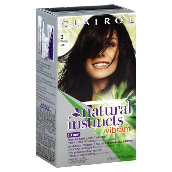 Clairol Natural Instincts Vibrant Permanent Color, Black 2 1 application at Kmart.com