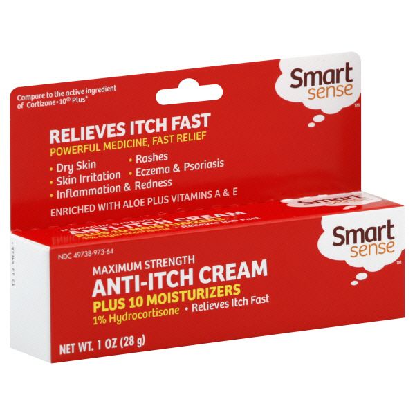 Smart Sense Anti-Itch Cream, Plus 10 Moisturizers, Maximum Strength 1 oz (28 g) at Kmart.com