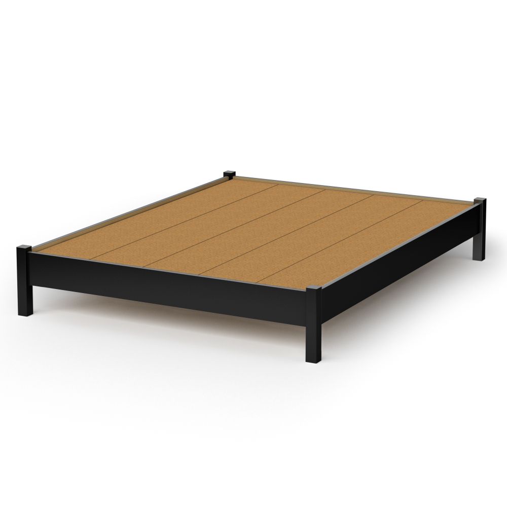 South Shore Classic Plateform Beds collection Queen 60-inch bed Pure Black at Kmart.com