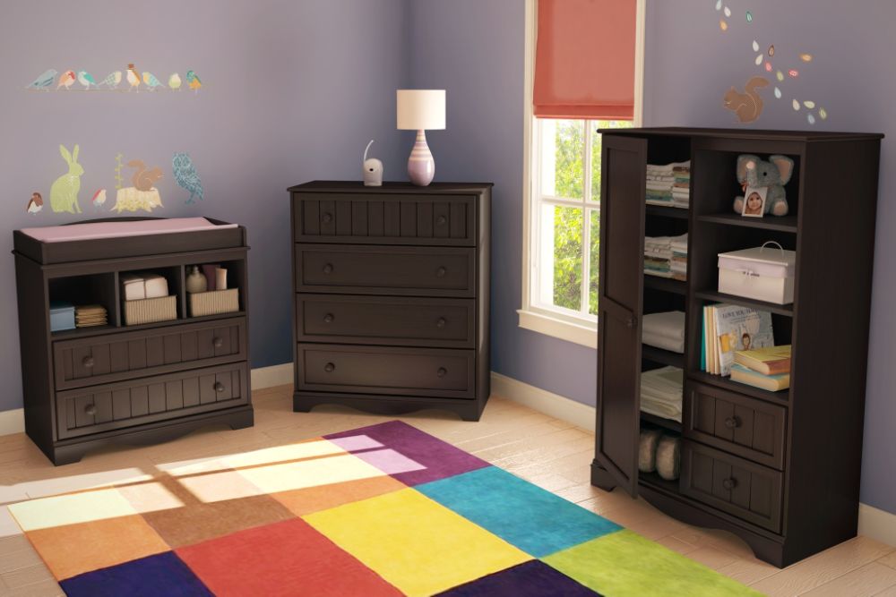 South Shore Savannah collection Changing Table and Door Chest kit Espresso at Sears.com