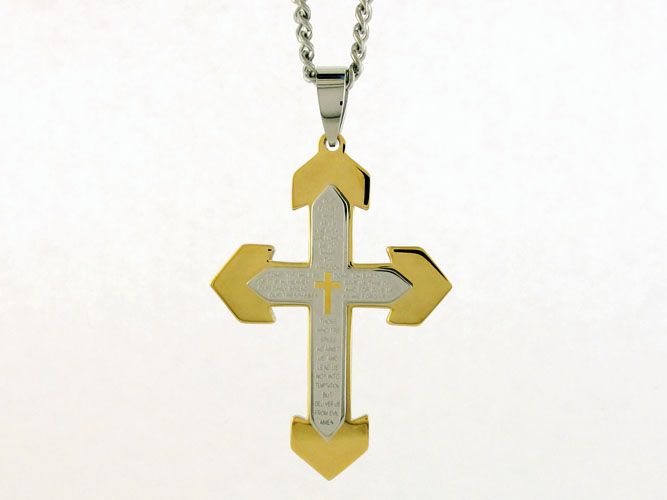 Men's Stainless Steel Prayer Cross at Sears.com