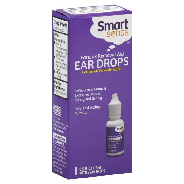 Smart Sense Ear Drops, Earwax Removal Aid 0.5 fl oz (15 ml) at Kmart.com