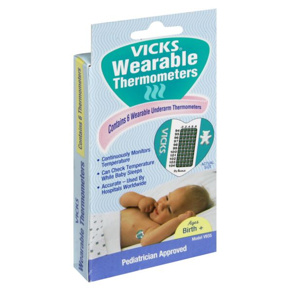 Vicks Wearable Thermometers 6 thermometers at Kmart.com