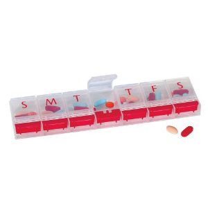   XL 7 Day Pill Reminder with Push Button Pop-up Covers at Kmart.com