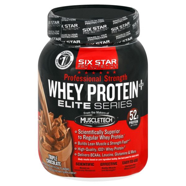 Six Star Pro Nutrition Elite Series Whey Protein Plus, Professional Strength, Triple Chocolate 2 lb (885 g) at Kmart.com