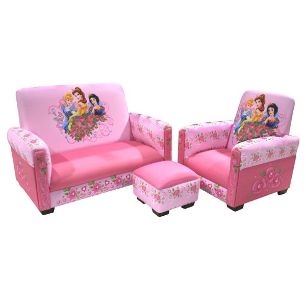 Delta Childrens Disney Princess Jeweled Gardens Toddler Sofa, Chair