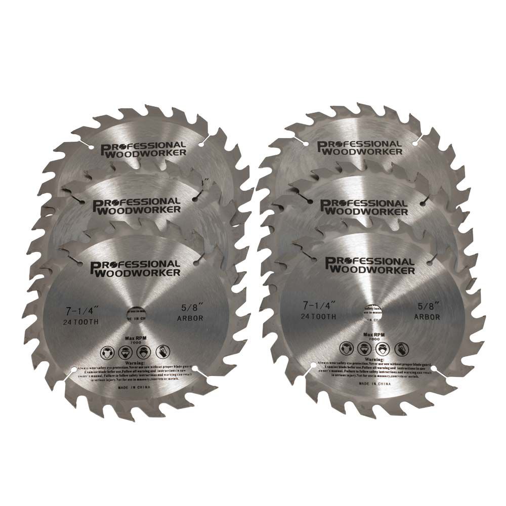 Professional Woodworker 7-1/4 inch Tungsten Carbide Circular Saw Blade Set (6 Pack) - 8900 at Sears.com