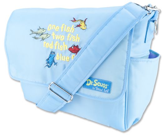 Diaper Bag  Dr. Seuss One Fish Two Fish Messenger