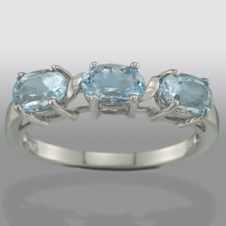 Blue Topaz Gemstone Ring