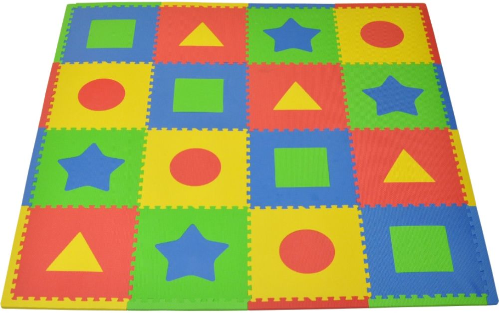 Tadpoles 16pc Playmat Set, First Shapes - Multi/Primary Children's Toys