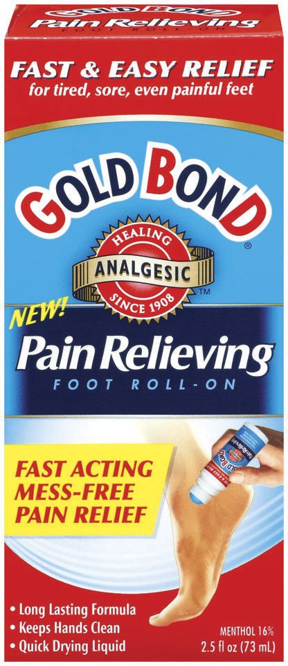 Gold Bond Pain Relieving Foot Roll-On 2.5 fl oz at Kmart.com