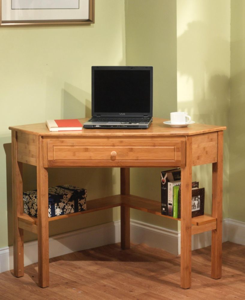 TMS Bamboo corner desk at Kmart.com