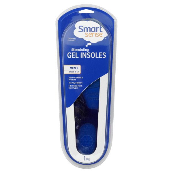 Smart Sense Insoles, Stimulating Gel, Men's,
