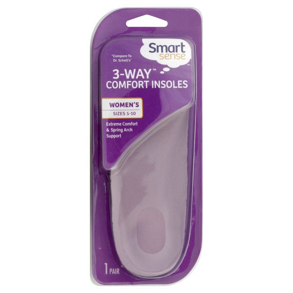 Smart Sense Insoles, 3-Way Comfort, Women's, Sizes 5-10 1 pair at Kmart.com