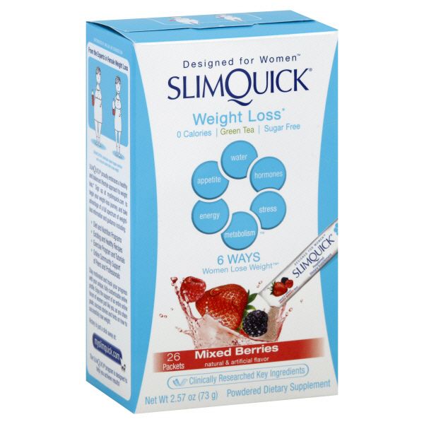 Slimquick Weight Loss, Packets, Mixed Berries 26 packets [2.57 oz (73 g)] at Kmart.com