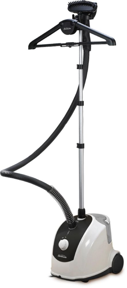 Sunbeam 1500 Watts Classic Garment Steamer with Folding Hanger and Fabric Brush Black/ White at Kmart.com