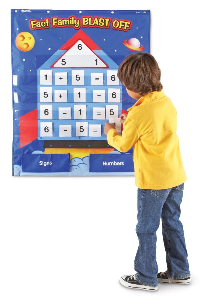 Learning Resources Fact Family Blast Off Pocket Chart