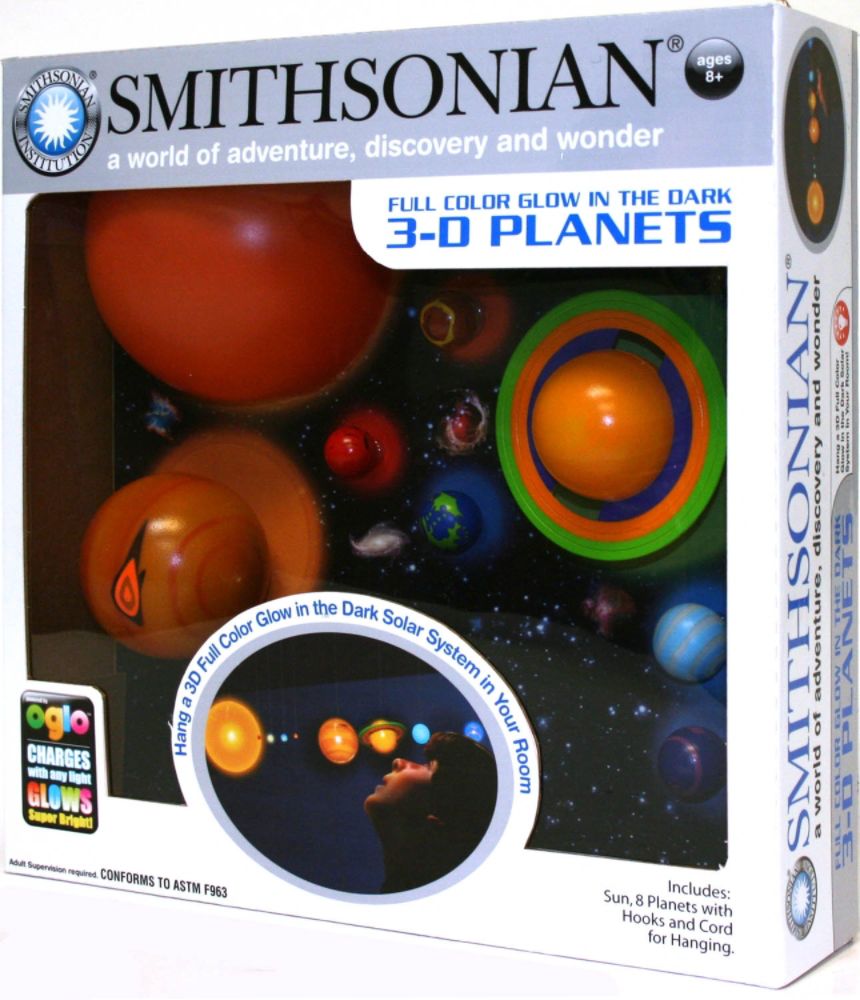 NSI Smithsonian 3-D Glowing Solar System Children's Toys
