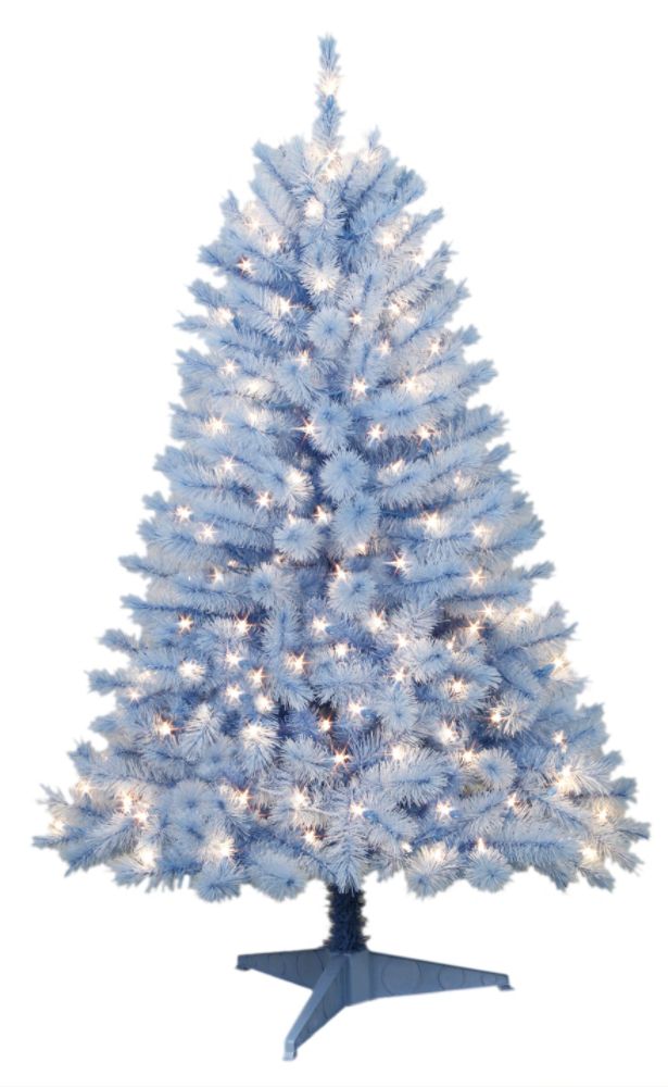 Trim a Home 4.5ft Hamilton Blue Spruce Christmas Tree with Clear Lights at Kmart.com
