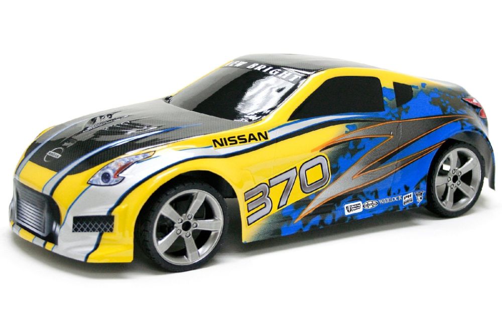 New Bright 1: 12 R/C 9.6V Nissan 370 Z-Black-Yellow Children's Toys