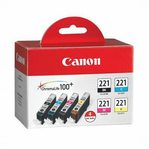 Canon 4 Color Pack Ink Tank CLI-221