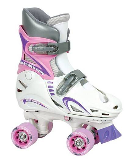 Chicago Skates Girls Adjustable Quad - Medium White and Pink at Sears.com