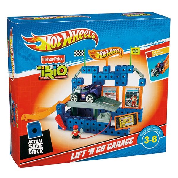 Fisher-price Trio Hot Wheels Lift 'n Go Garage